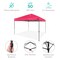 Best Choice Products 12x12ft Easy Setup Pop Up Canopy w/ 1-Button Setup, Wheeled Case, 4 Weight Bags